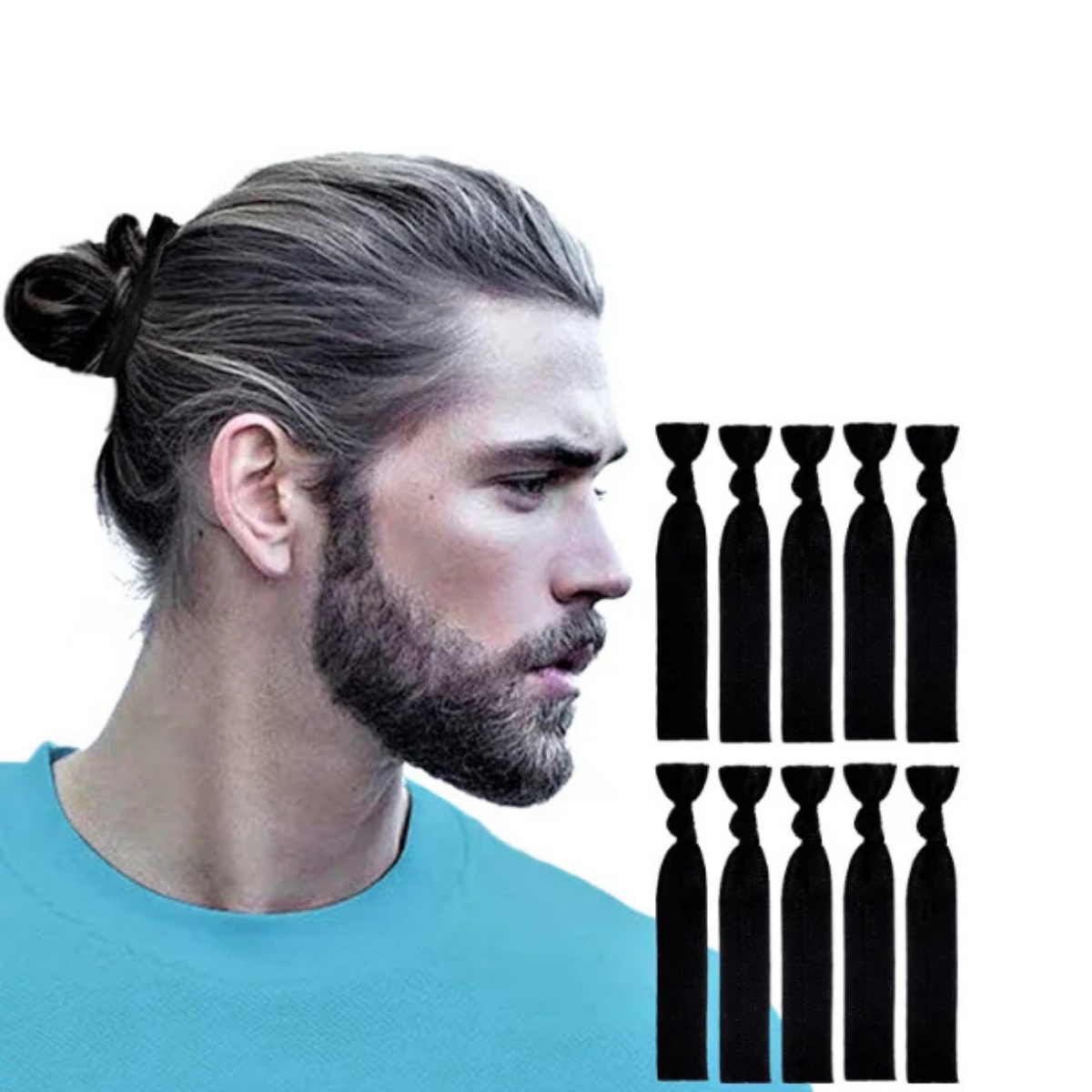 Tribu de caballeros - liga para el cabello (paquete de 10 unidades)