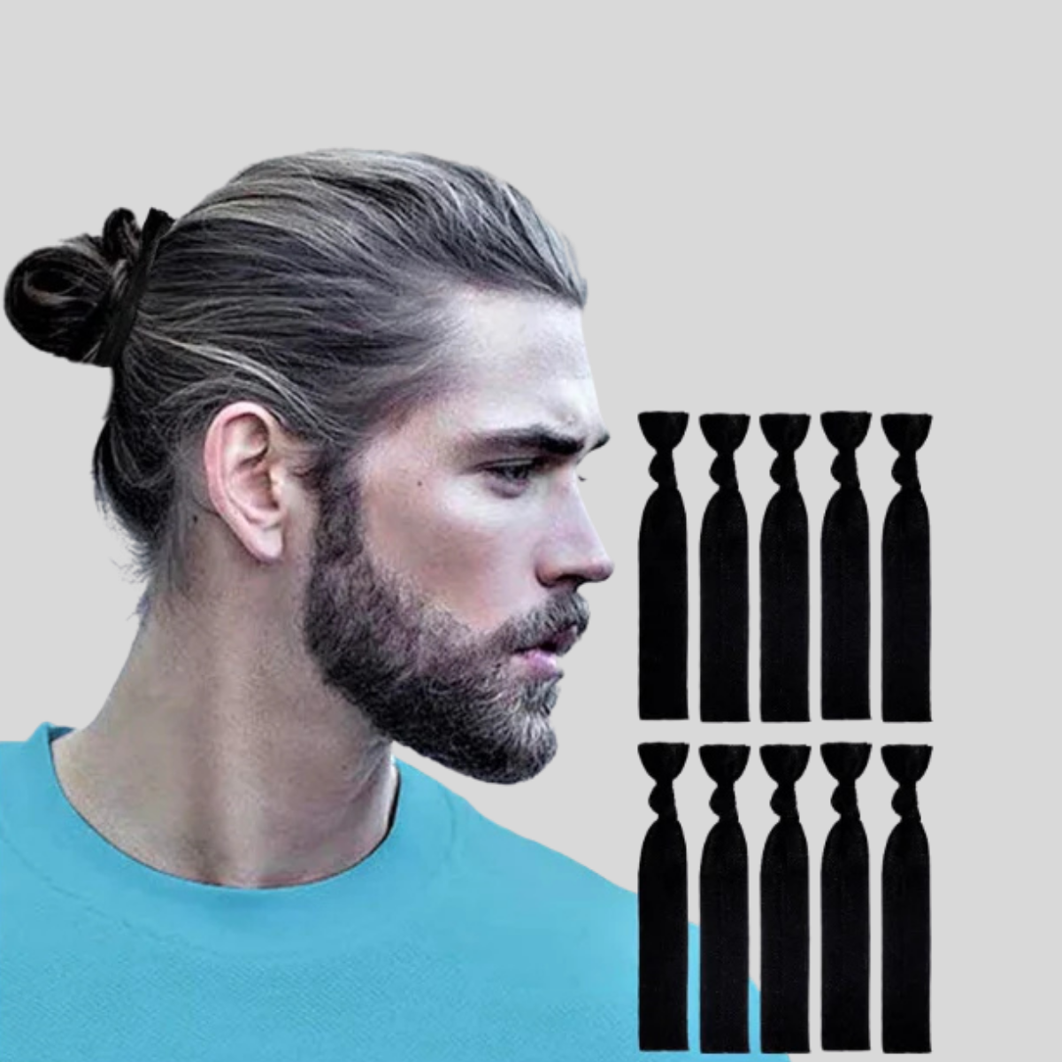 Tribu de caballeros - liga para el cabello (paquete de 10 unidades)