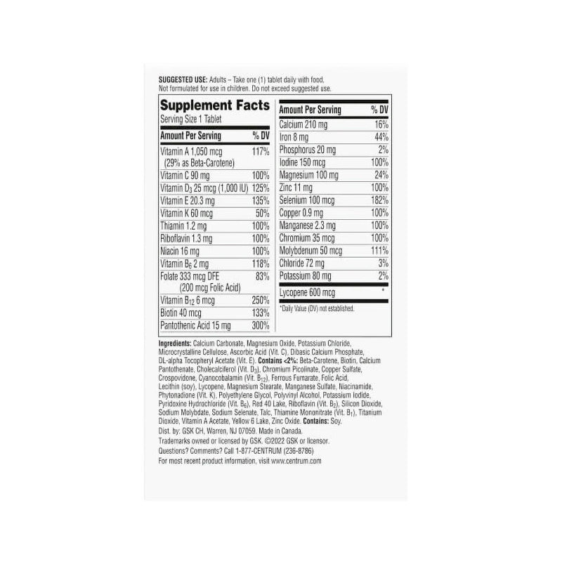 Multivitamínicos para hombres salud activa