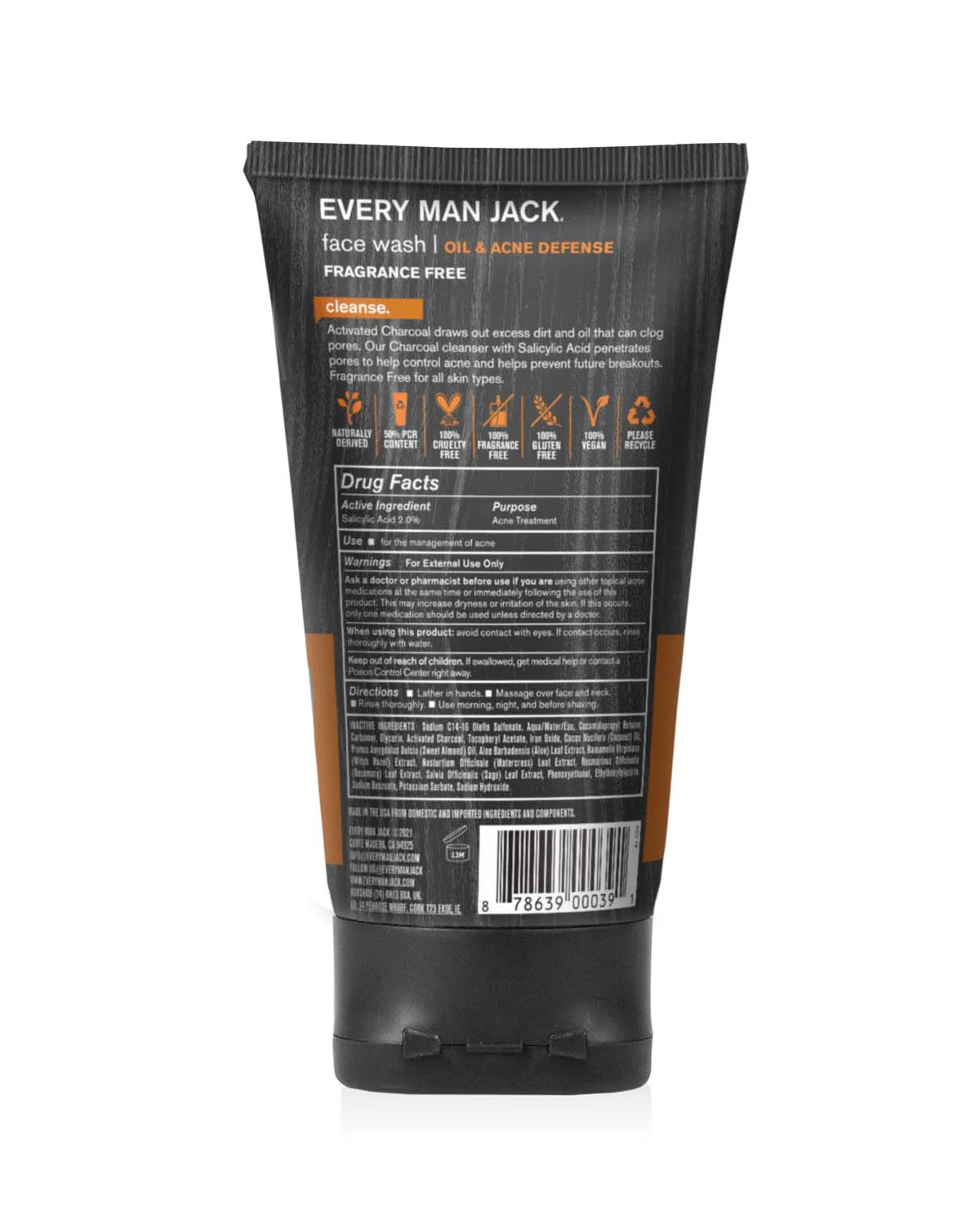 Limpiador facial carbón activado