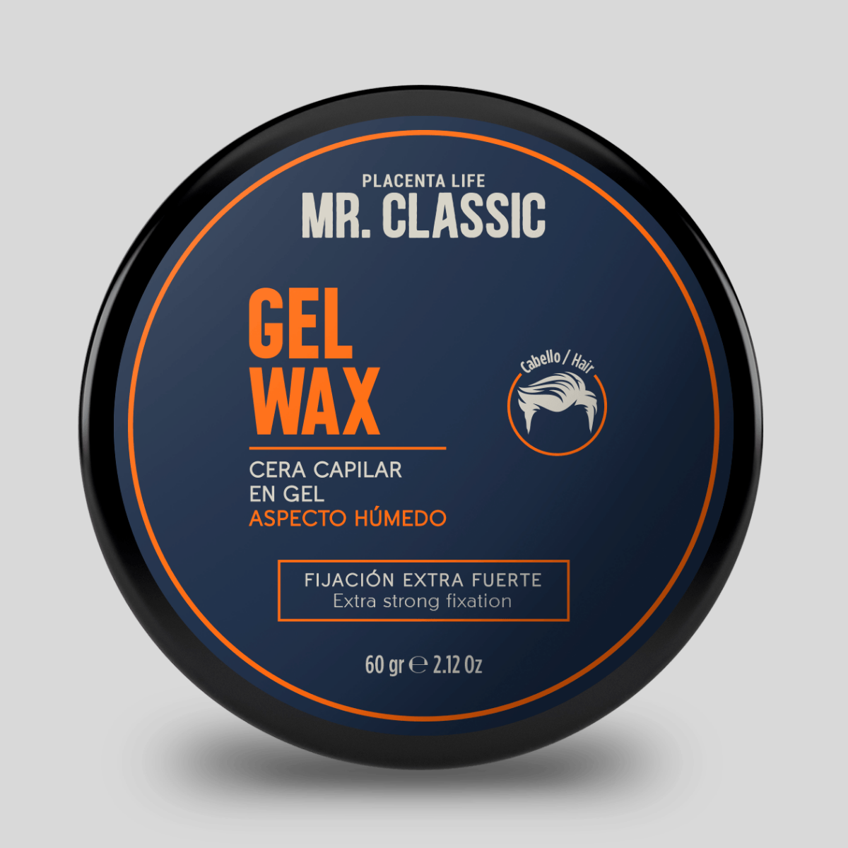 Cera para cabello fijación extra fuerte aspecto húmedo