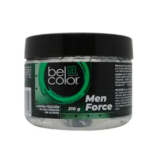 Belcolor gel fijador máxima fijación Silver Men Force