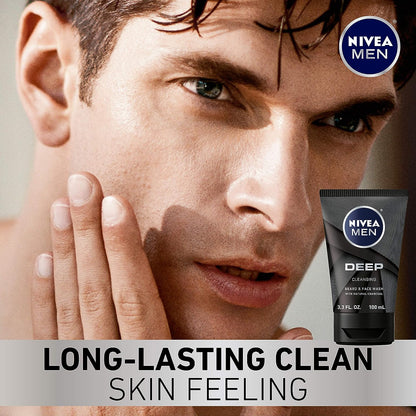 Nivea men clean deep - kit de cuidado de la piel de 4 piezas
