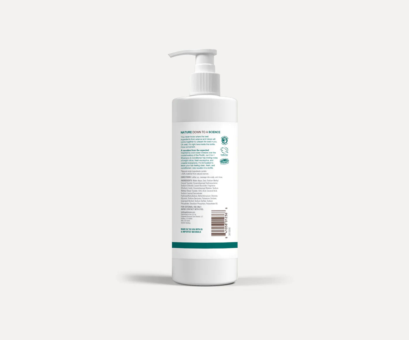 Shampoo y acondicionador coastline 2 en 1