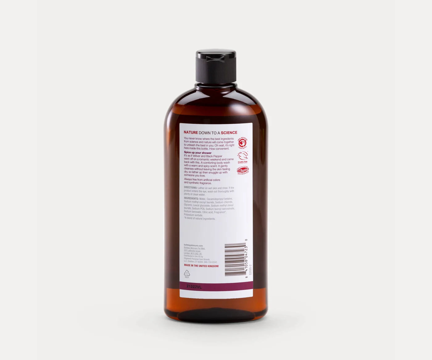 Gel de ducha vetiver & black pepper body wash