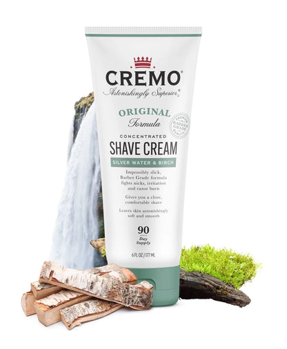 Crema de afeitar agua de plata y abedul