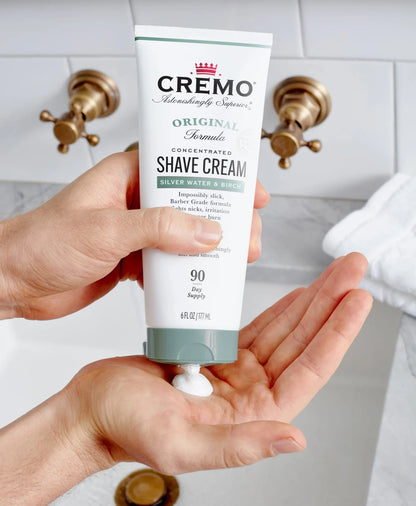 Crema de afeitar agua de plata y abedul