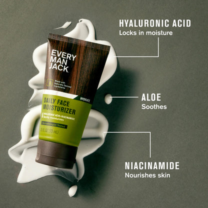 Hidratante facial con ácido hialurónico y niacinamida
