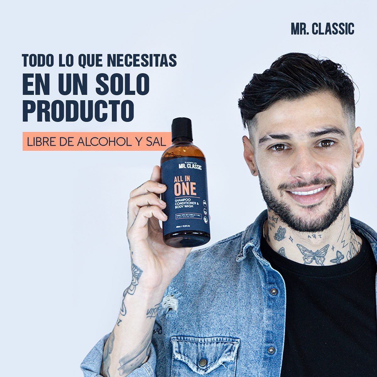All in one - shampoo, acondicionador, lavado corporal