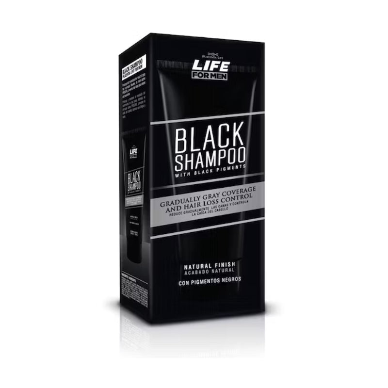 Black shampoo cubre canas