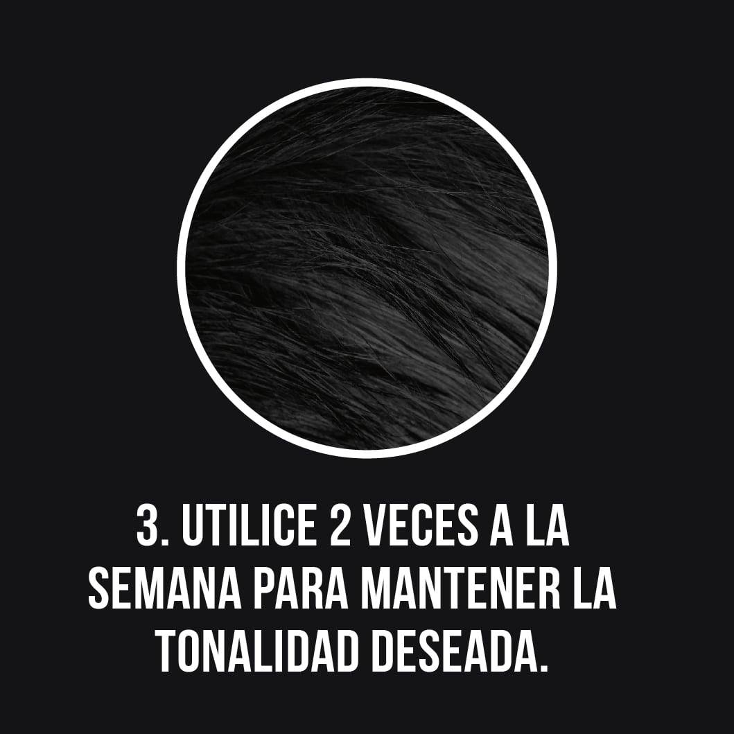 Black shampoo cubre canas