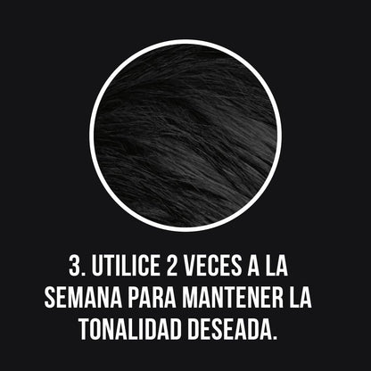 Black shampoo cubre canas