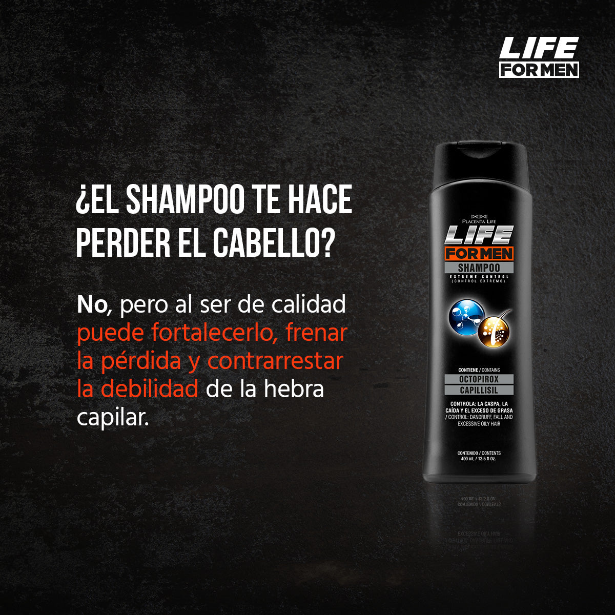 Shampoo control caída extremo