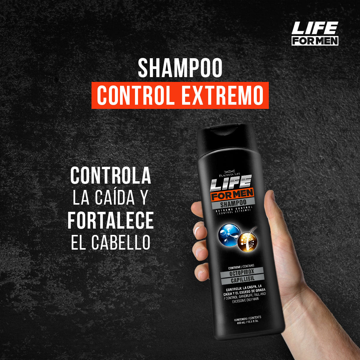 Shampoo control caída extremo