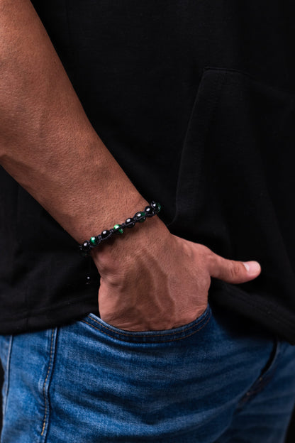 Tribu de caballeros - pulseras artesanales de hilo con piedras