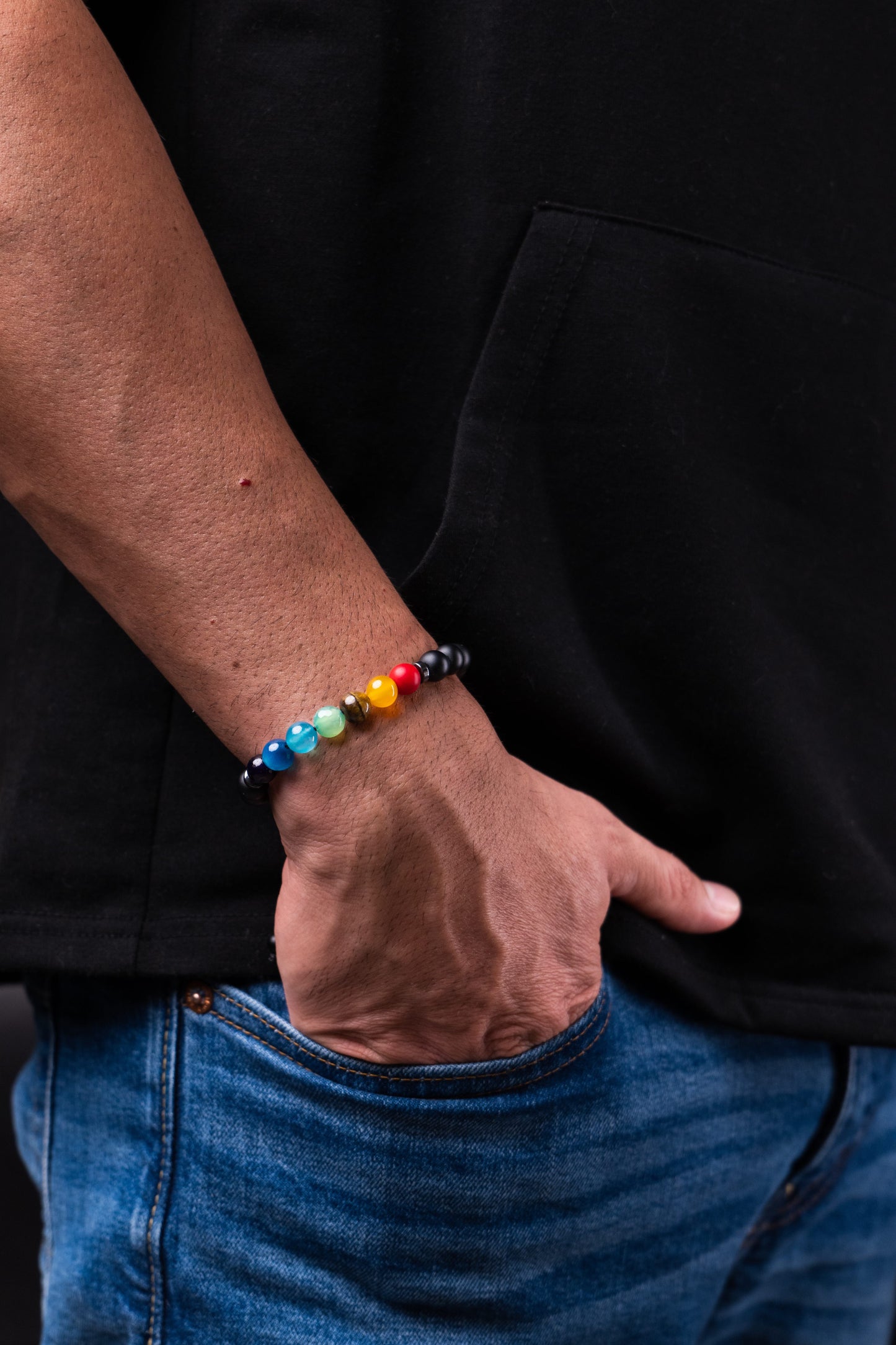 Tribu de caballeros - pulseras artesanales de hilo con piedras
