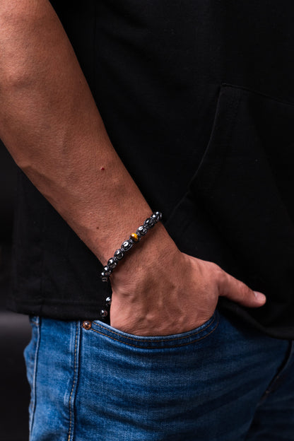Tribu de caballeros - pulseras artesanales de hilo con piedras