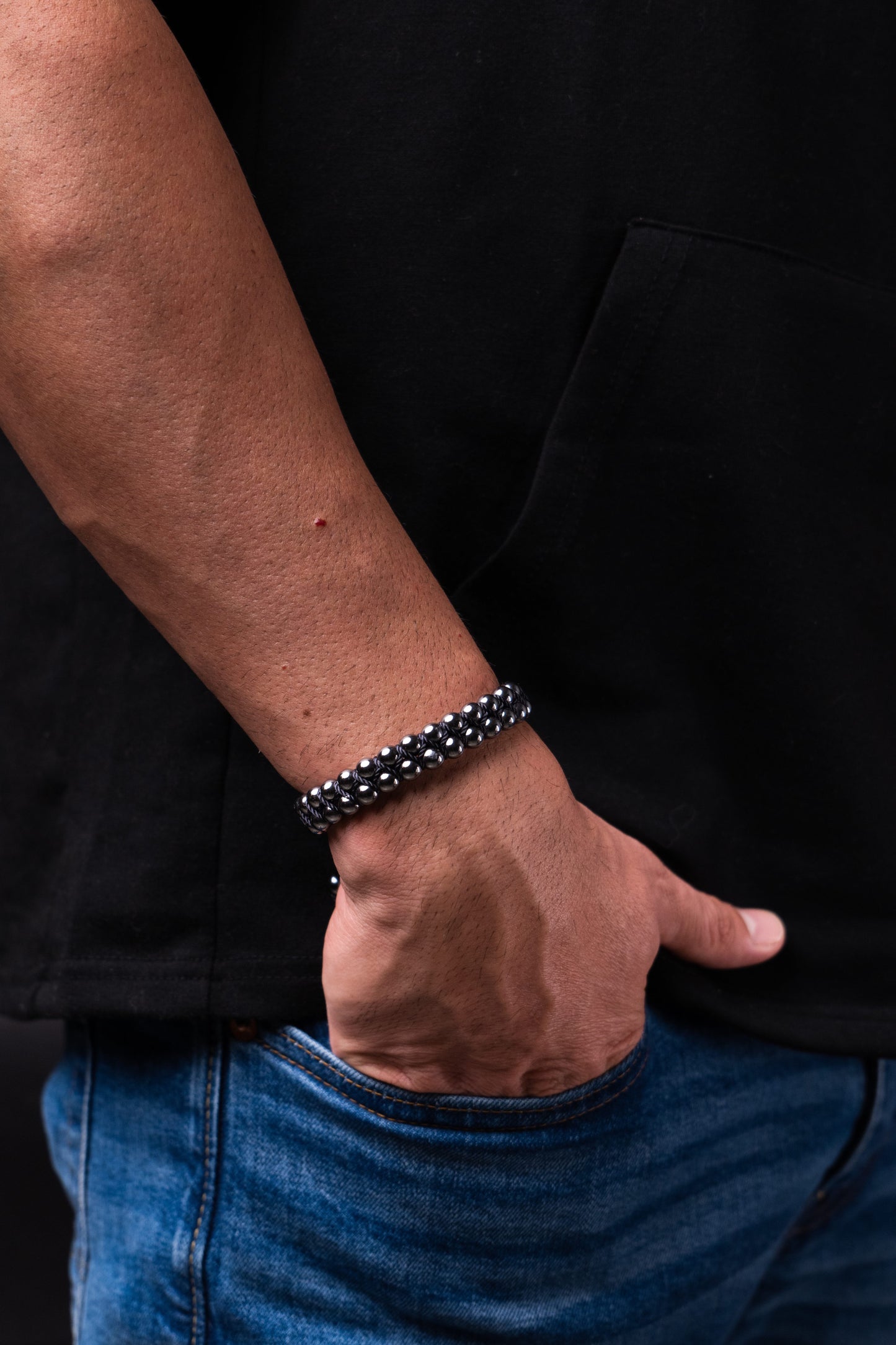 Tribu de caballeros - pulseras artesanales de hilo con piedras