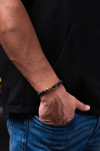 Tribu de caballeros - pulseras artesanales de hilo con piedras