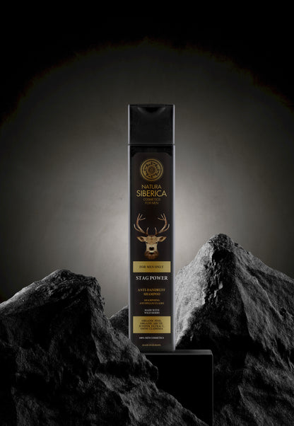 Shampoo anti caspa siberian stag power