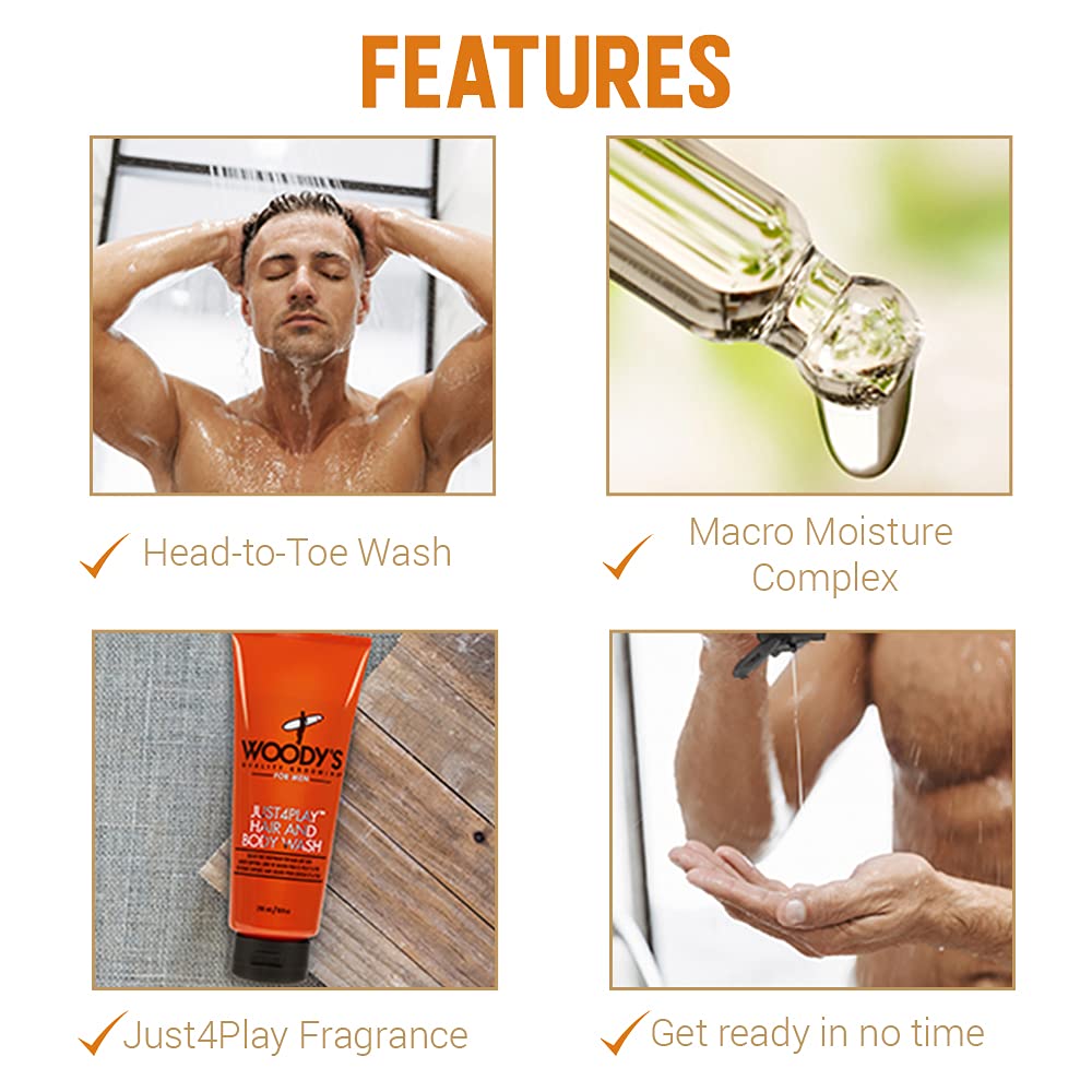 Lavado de cuerpo y cabello just 4play